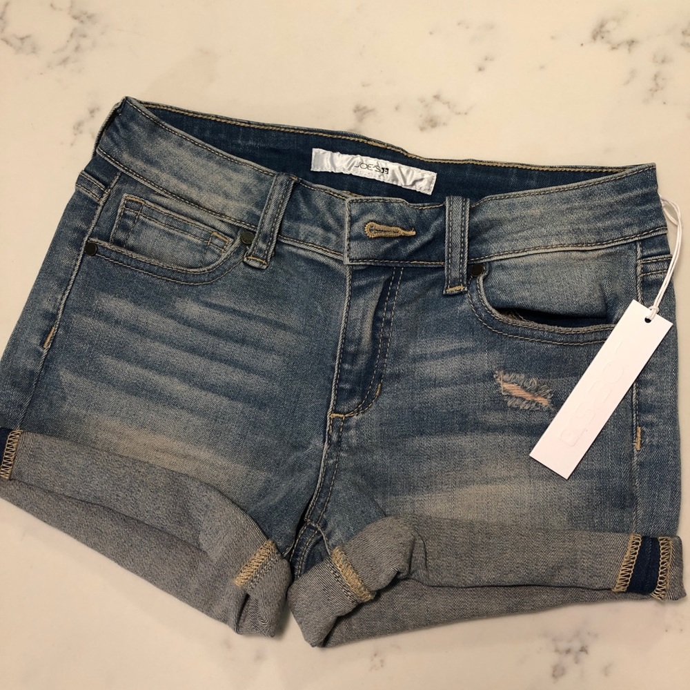 Joe’s shorts blue jean